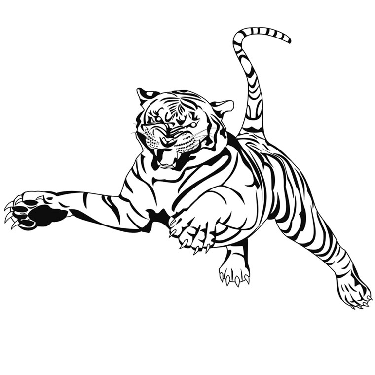 13 Dessins De Coloriage Tigre A Dent De Sabre À Imprimer intérieur Dessin De Sabre 