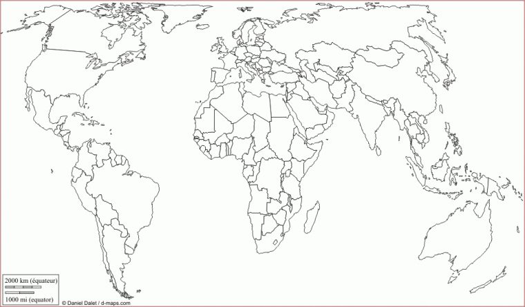 13 Le Meilleur Carte Du Monde Coloriage Image – Coloriage tout Carte Du Monde Vierge À Imprimer Format A4