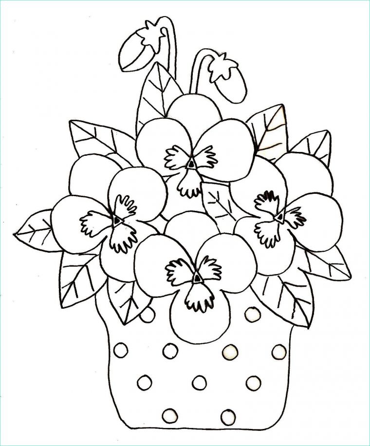 13 Luxe De Fleurs De Printemps Dessin Photos – Coloriage à Coloriage Printemps