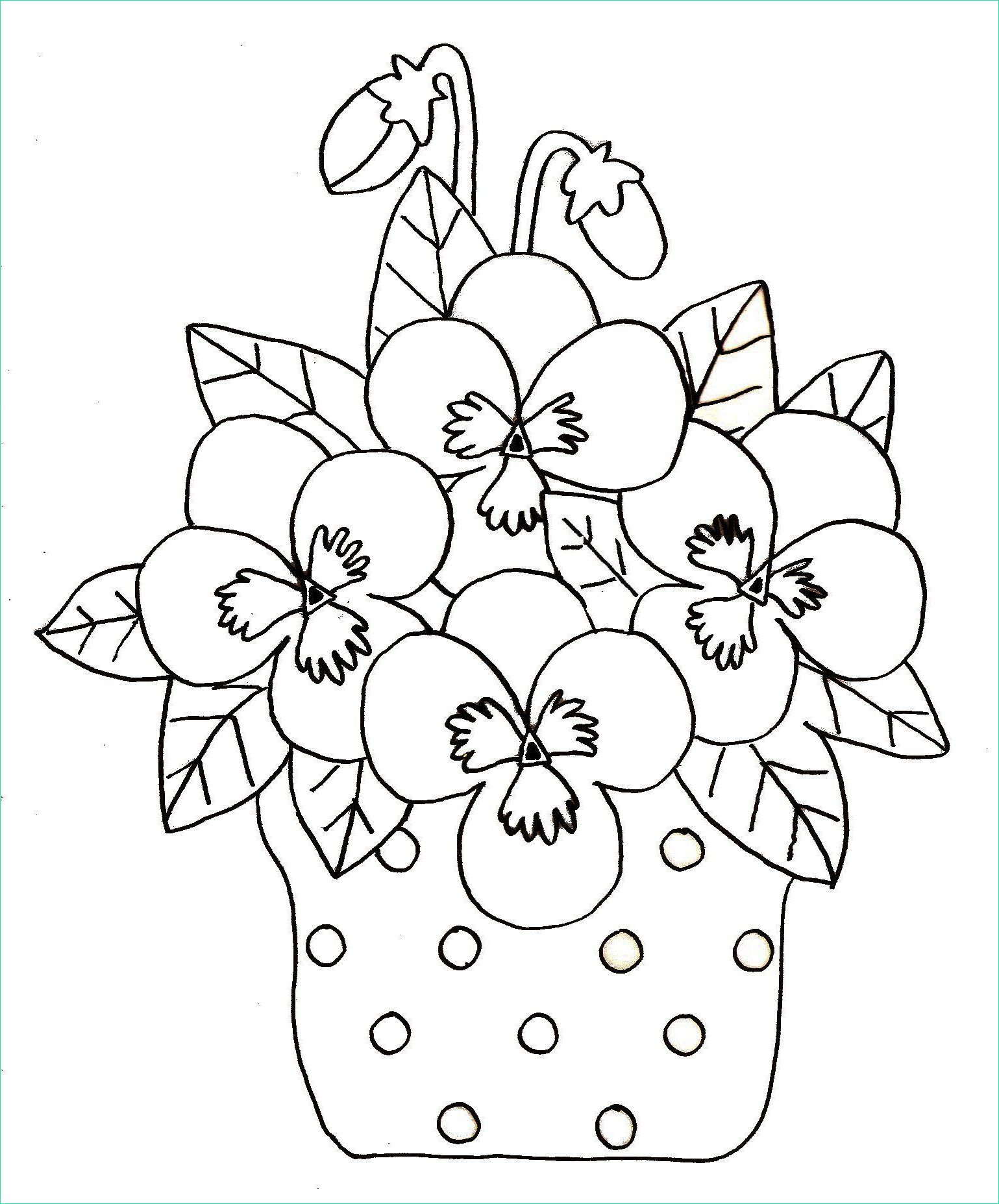 13 Luxe De Fleurs De Printemps Dessin Photos - Coloriage à Coloriage Printemps 