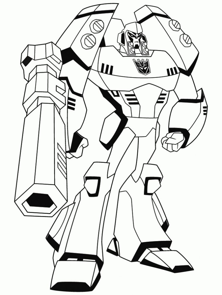 135 Dessins De Coloriage Transformers À Imprimer Sur destiné Robot A Colorier