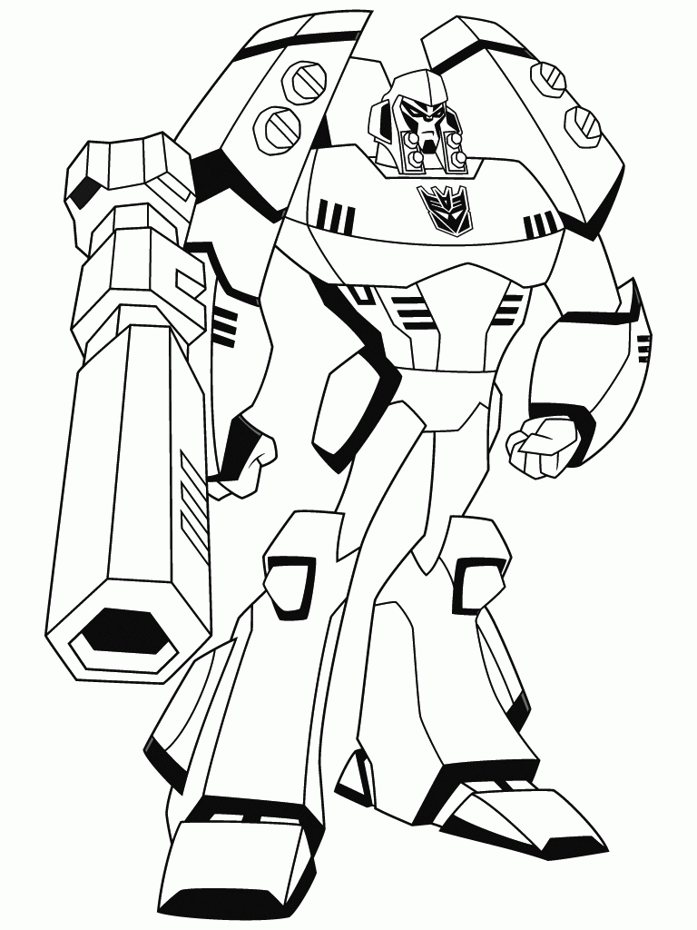 135 Dessins De Coloriage Transformers À Imprimer Sur destiné Robot A Colorier 