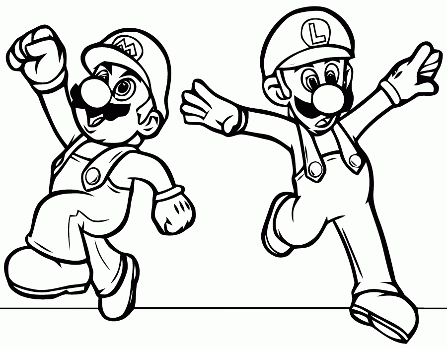138 Dessins De Coloriage Mario Bros À Imprimer Sur avec Dessin A Imprimer Mario Et Luigi 