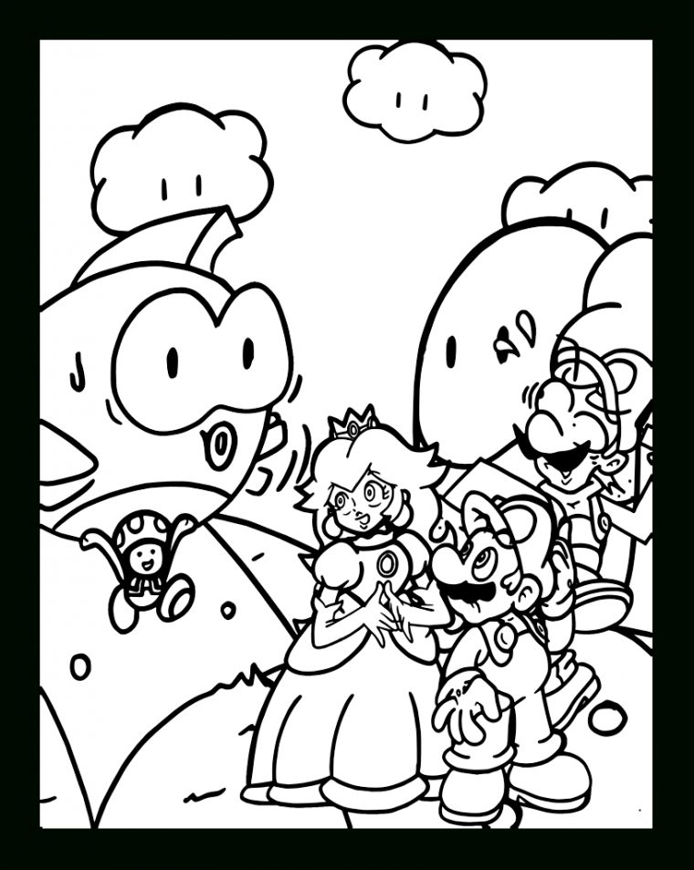 138 Dessins De Coloriage Mario Bros À Imprimer Sur concernant Dessin A Imprimer Mario