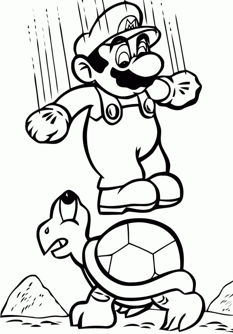 138 Dessins De Coloriage Mario Bros À Imprimer Sur concernant Dessin Sur Ordinateur A Colorier