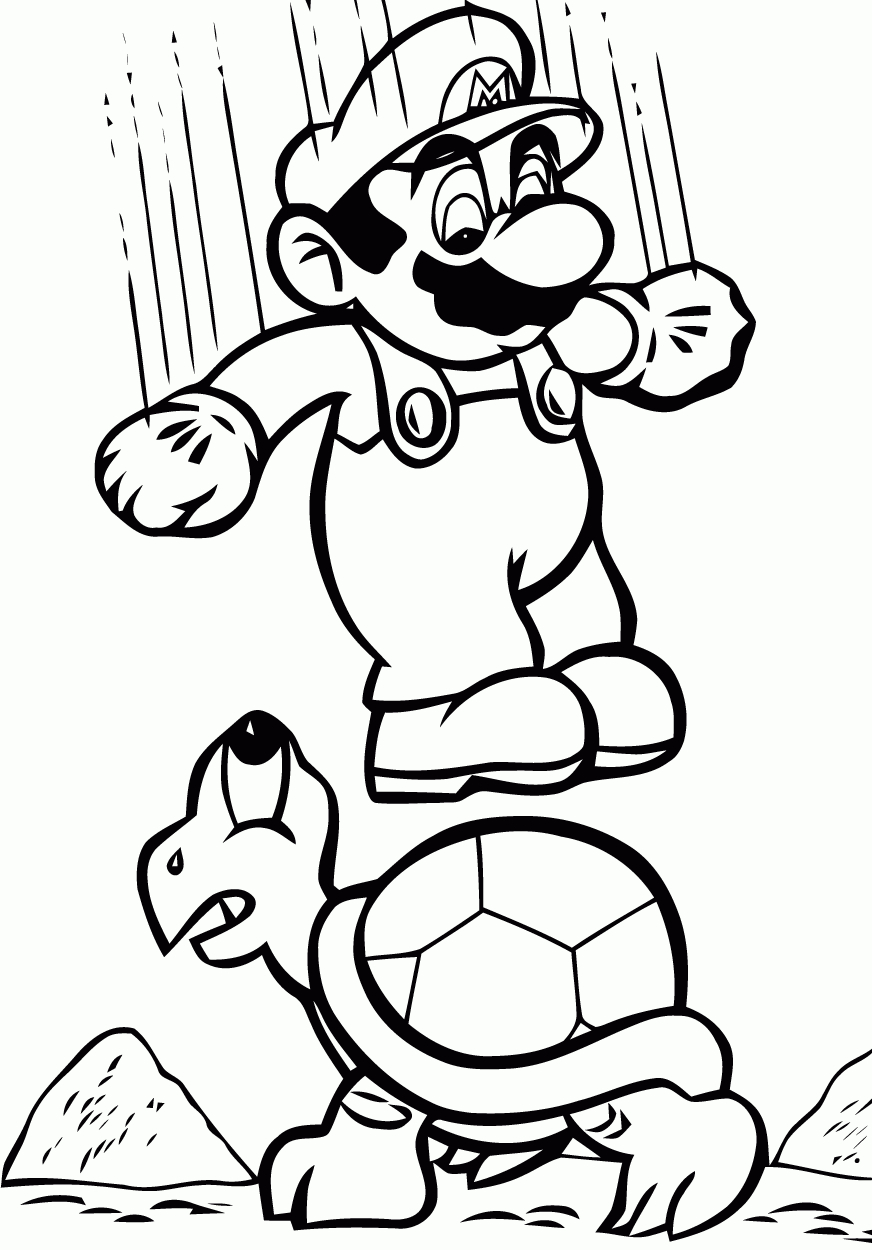 138 Dessins De Coloriage Mario Bros À Imprimer Sur concernant Dessin Sur Ordinateur A Colorier 