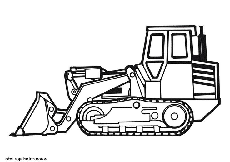 14 Élégant De Tracteur À Colorier Et À Imprimer Collection pour Tractopelle Dessin 