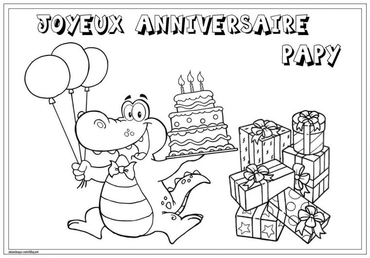 14 Excellent Coloriage Anniversaire Papa Stock  Coloriage serapportantà Coloriage Anniversaire