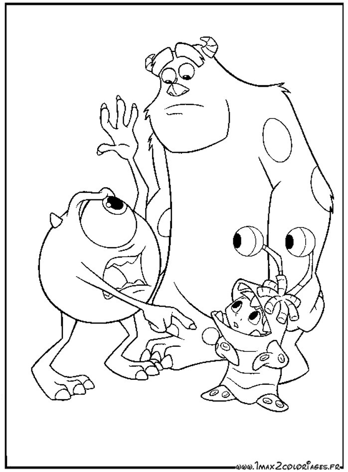 14 Fabuleux Coloriage Monstre Et Compagnie Images - Coloriage avec Monstre A Colorier 