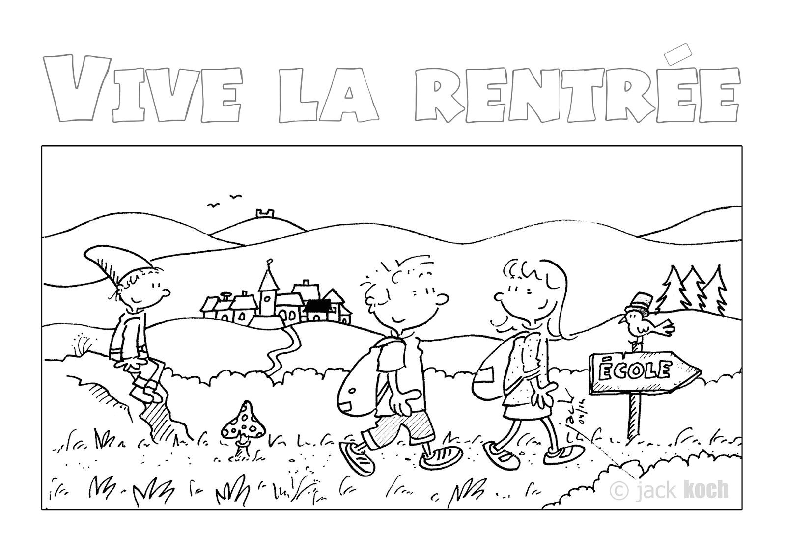 14 Fantaisie Coloriage Rentree Gallery - Coloriage serapportantà Dessin Rentrée Des Classes 