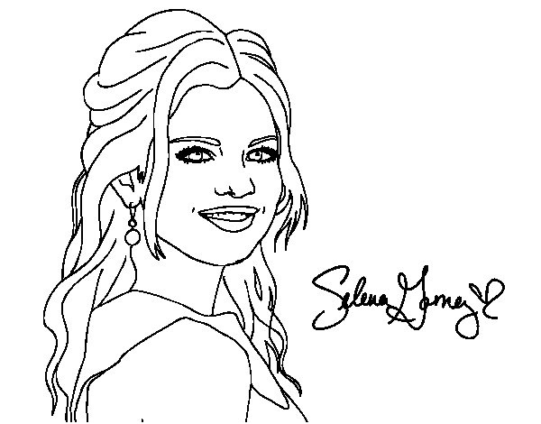 14 Simple Coloriage Cheveux Gallery – Coloriage dedans Coloriage De Selena Gomez