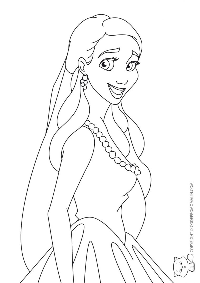 142 Dessins De Coloriage Princesse À Imprimer Sur intérieur Coloriage Ariel À Imprimer