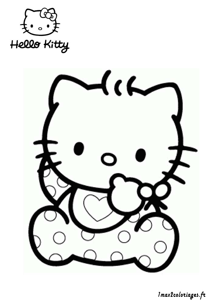 147 Dessins De Coloriage Hello Kitty À Imprimer Sur dedans Dessin Hello Kitty À Imprimer 
