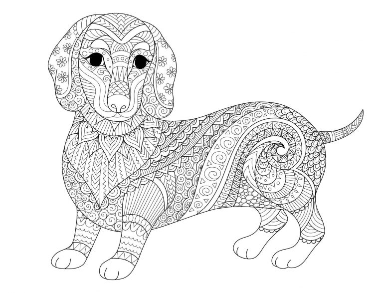 15 Adorable Coloriage Chien A Imprimer Images – Coloriage tout Mandala Chien