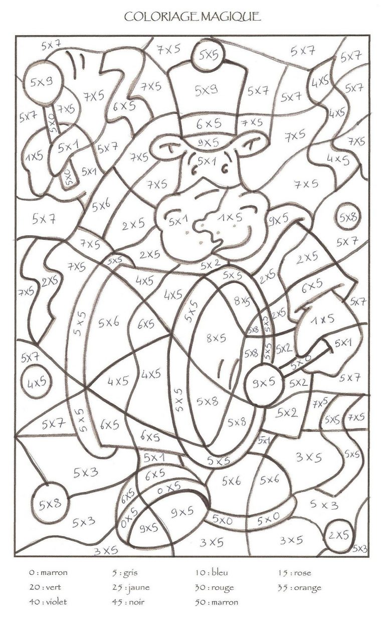 15 Aimable Coloriage Magique Multiplication Gallery encequiconcerne Dessin Magique Multiplication