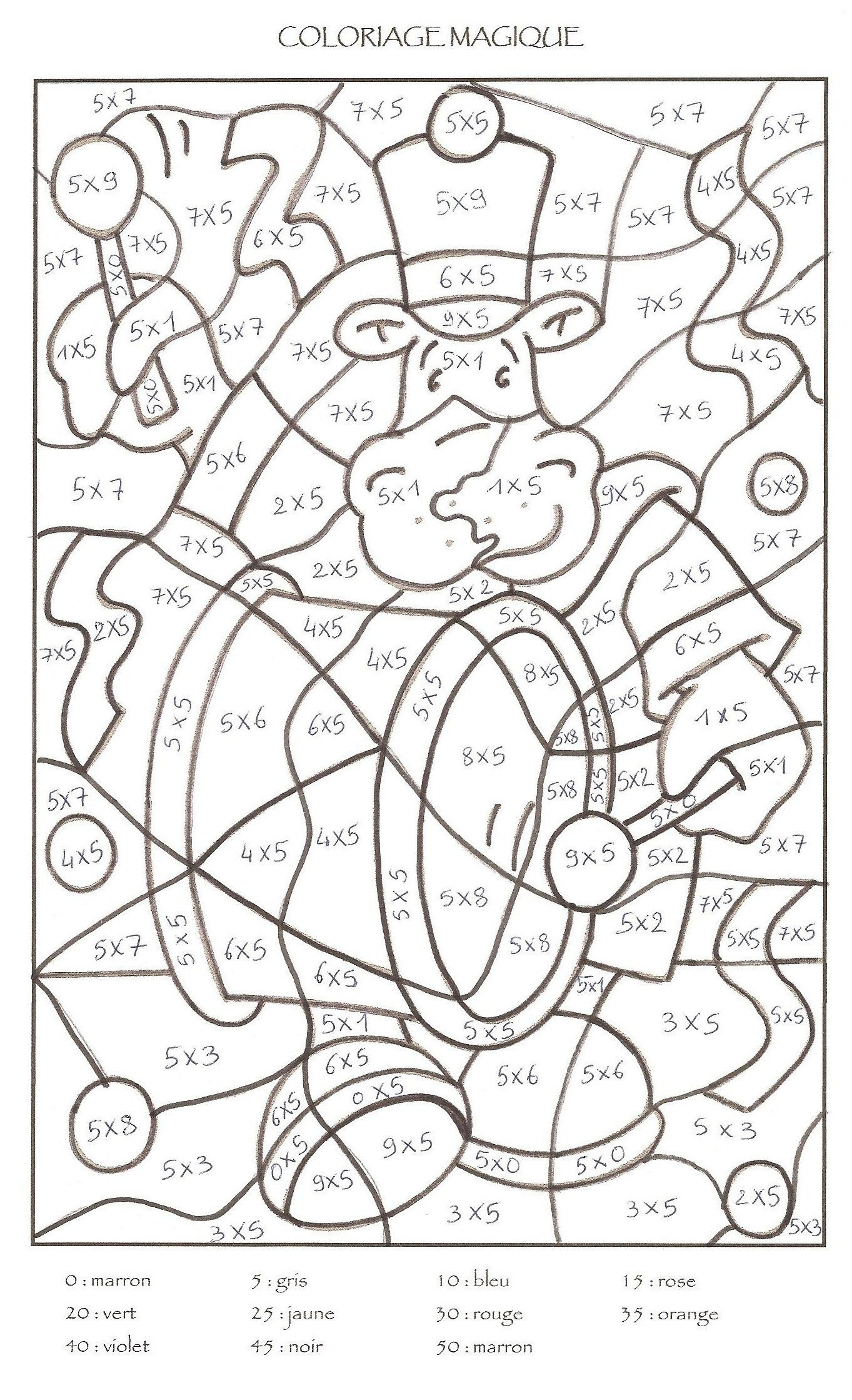 15 Aimable Coloriage Magique Multiplication Gallery encequiconcerne Dessin Magique Multiplication 