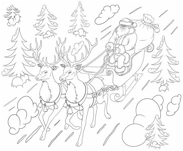 15 Intéressant Coloriage Traineau Pere Noel Gallery En encequiconcerne Coloriage De Traineau 