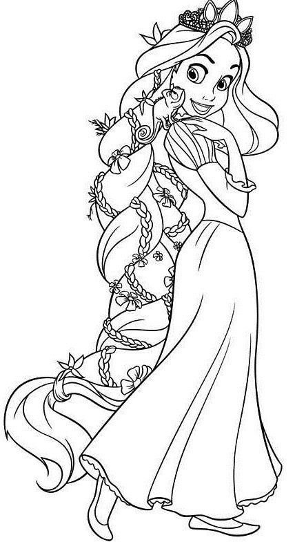 15 Luxe De Coloriage Long Photos  Raiponce Coloriage pour Coloriage Reponce 