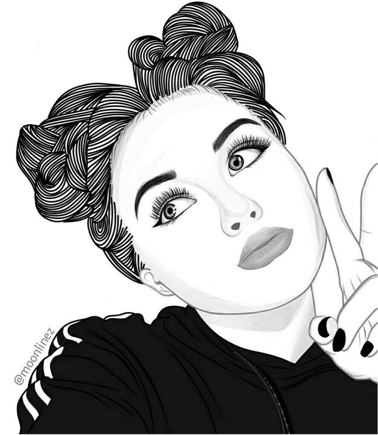 15 Paisible Coloriage De Fille Ado Swag Stock En 2020 tout Coloriage Fille