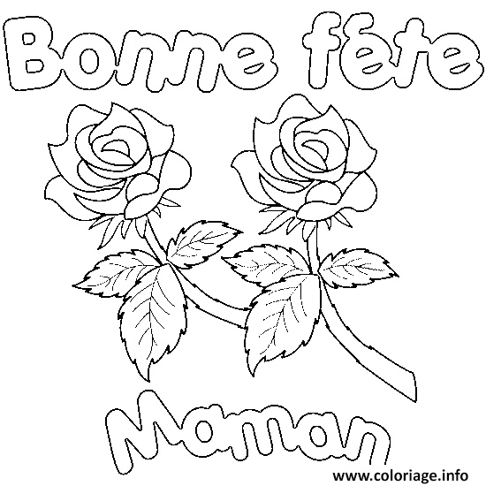 15 Pratique Coloriage Pour Maman Pictures - Coloriage encequiconcerne Coloriage Bonne Fete Maman 