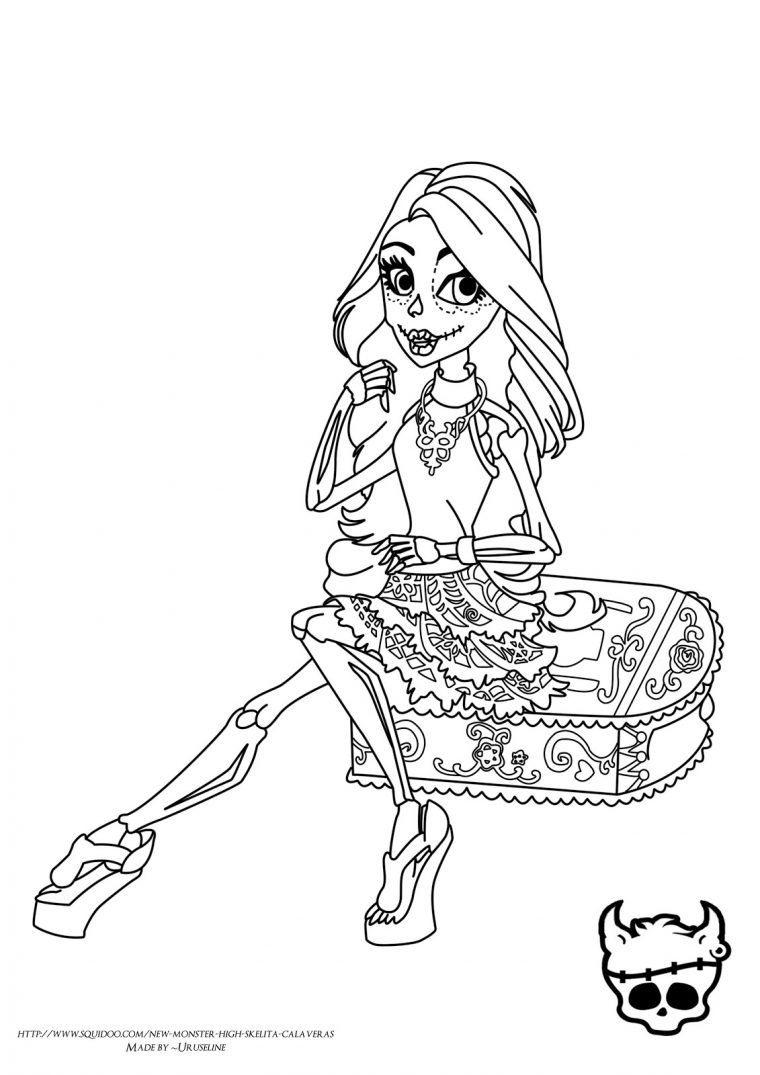 154 Dessins De Coloriage Monster High À Imprimer Sur à Monster High Dessin