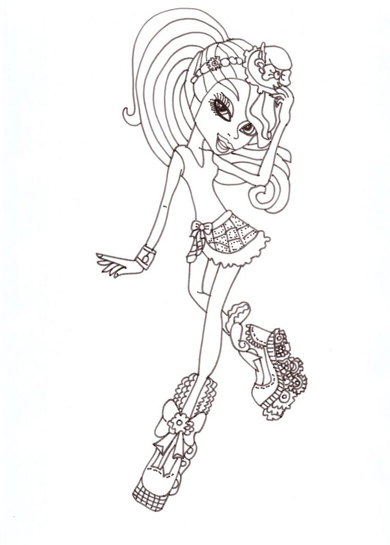 154 Dessins De Coloriage Monster High À Imprimer Sur concernant Monster High Dessin