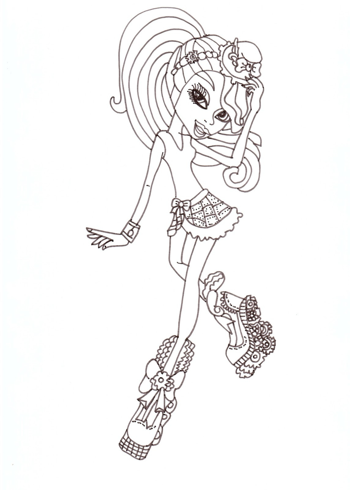 154 Dessins De Coloriage Monster High À Imprimer Sur dedans Coloriage De Monster High À Imprimer Gratuit 