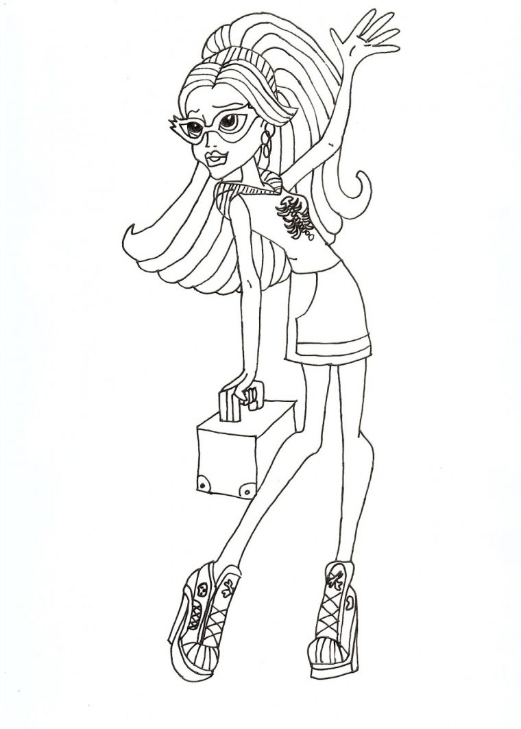 154 Dessins De Coloriage Monster High À Imprimer Sur destiné Coloriage Monster High