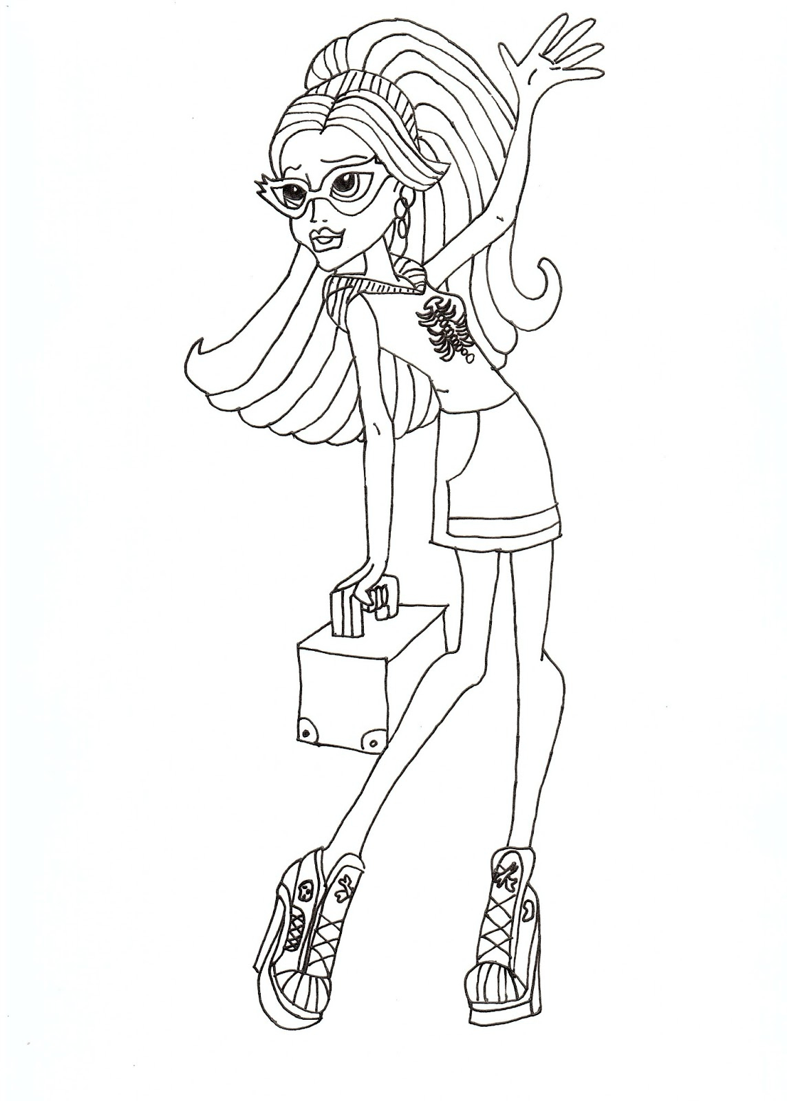 154 Dessins De Coloriage Monster High À Imprimer Sur destiné Coloriage Monster High 