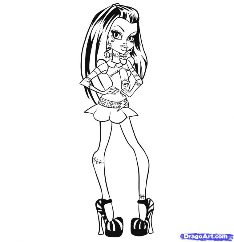 154 Dessins De Coloriage Monster High À Imprimer Sur pour Monster High Dessin