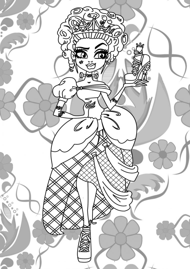 154 Dessins De Coloriage Monster High À Imprimer Sur tout Coloriage De Monster High