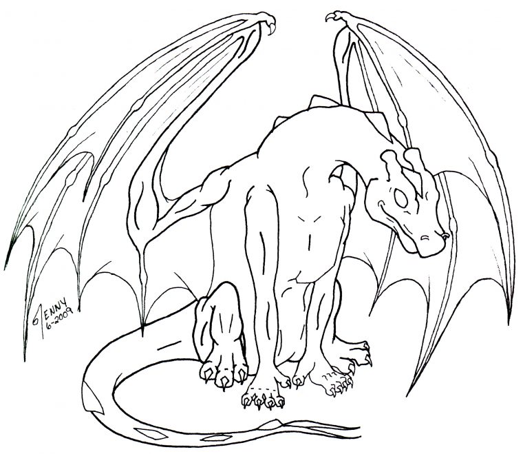 157 Dessins De Coloriage Dragon À Imprimer Sur Laguerche destiné Coloriage Magique Dragon