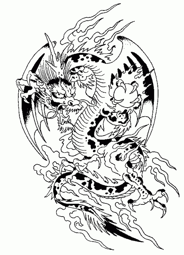 157 Dessins De Coloriage Dragon À Imprimer Sur Laguerche pour Coloriage Dragon En Ligne 