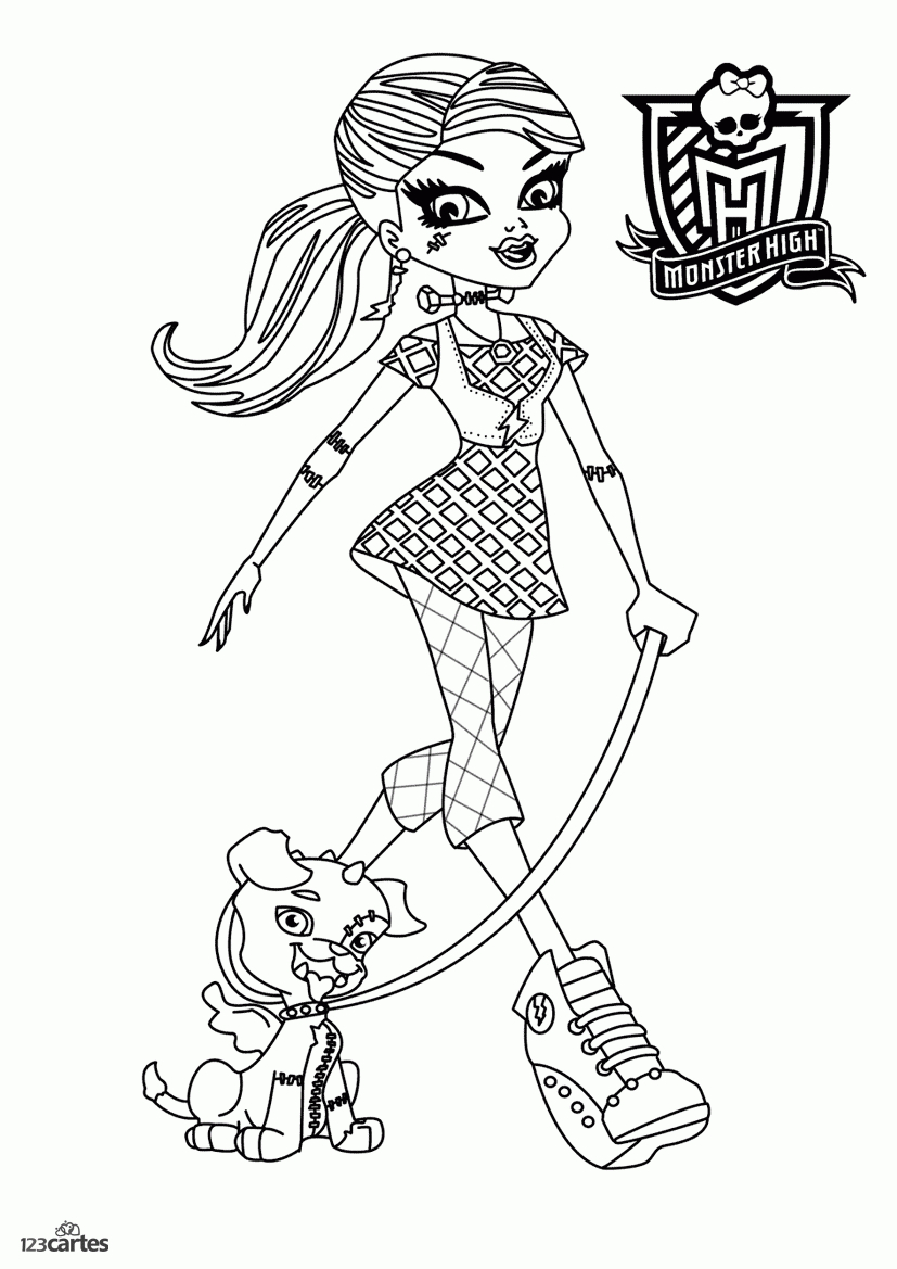 16 Coloriages Monster High À Imprimer (Gratuit)  123Cartes avec Coloriage De Monster High À Imprimer Gratuit 