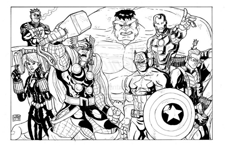 160 Dessins De Coloriage Avengers À Imprimer Sur Laguerche intérieur Dessin Des Avengers