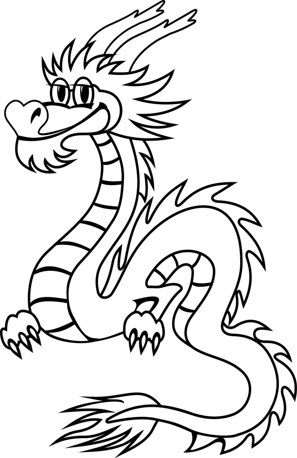 19 Dessins De Coloriage Dragon Chinois À Imprimer encequiconcerne Dragon À Colorier 