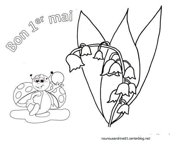 1Er Mai destiné Coloriage Mai Maternelle 