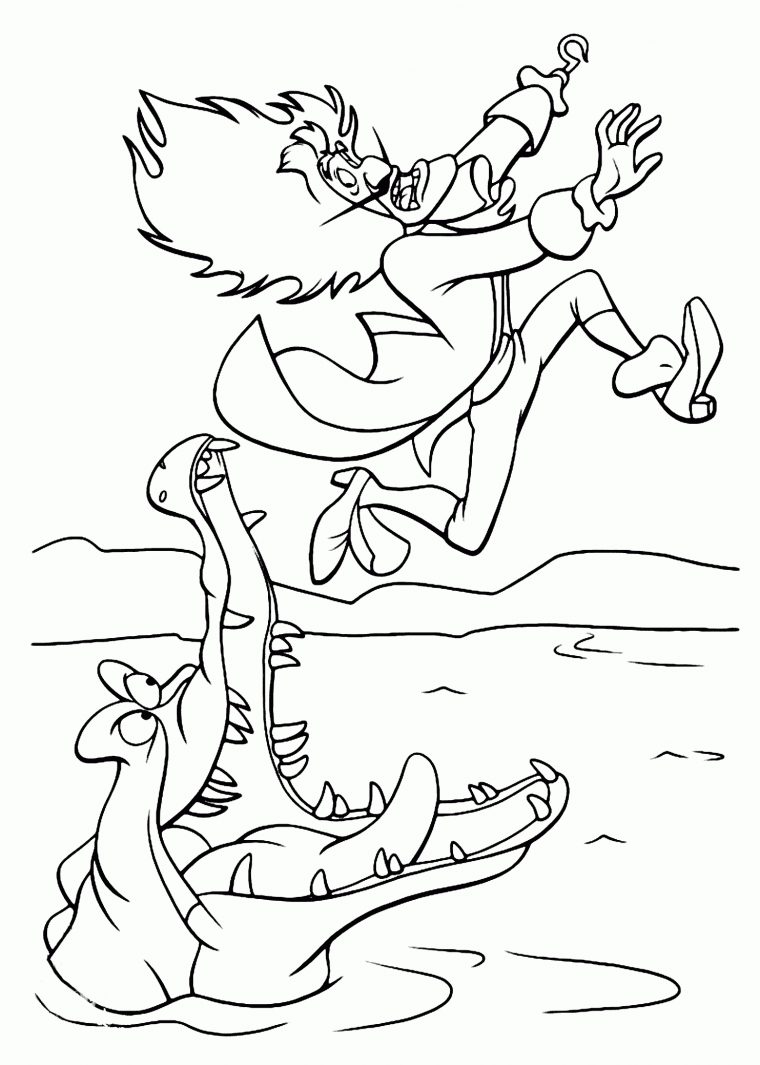 20 Dessins De Coloriage Crocodile De Peter Pan À Imprimer dedans Coloriage De Peter Pan