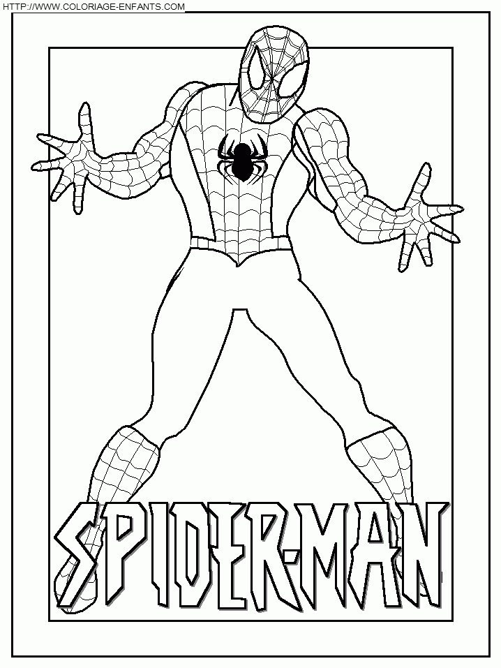 20 Dessins De Coloriage Spiderman Gratuit À Imprimer pour Coloriage Spiderman À Imprimer Gratuit 