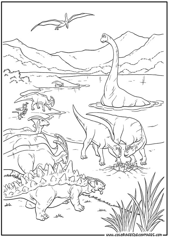 204 Dessins De Coloriage Dinosaure À Imprimer Sur dedans Dessin De Dinosaure À Imprimer Gratuit 