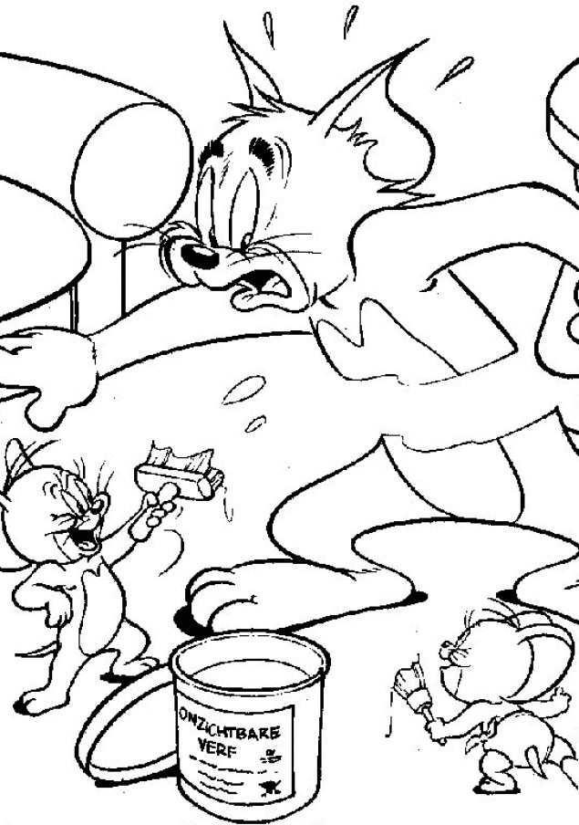 22 + Collection Galerie Des Astuces Coloriage De Tom Et destiné Tom Et Jerry Coloriage