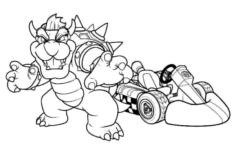 22 Dessins De Coloriage Mario Kart À Imprimer Sur à Dessin A Imprimer Mario