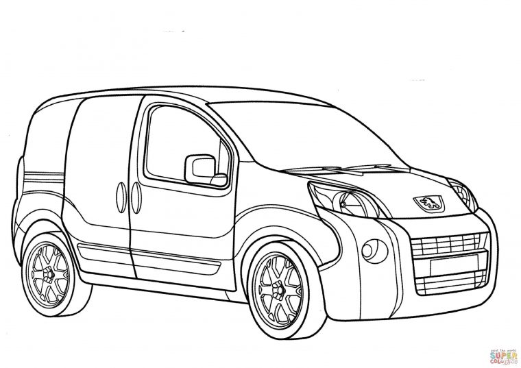 22 Dessins De Coloriage Peugeot À Imprimer Sur Laguerche avec Auto À Colorier