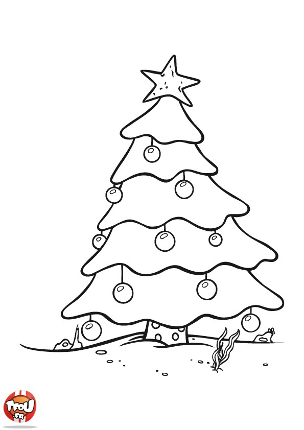 22 Dessins De Coloriage Sapin De Noel À Imprimer intérieur Dessin D Un Sapin De Noel 