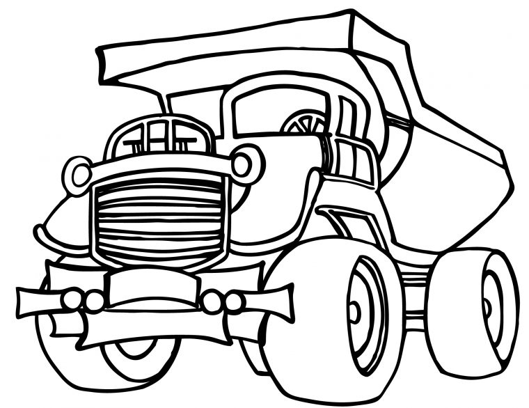 23 Dessins De Coloriage Camion Poubelle À Imprimer Sur tout Coloriage De Camion