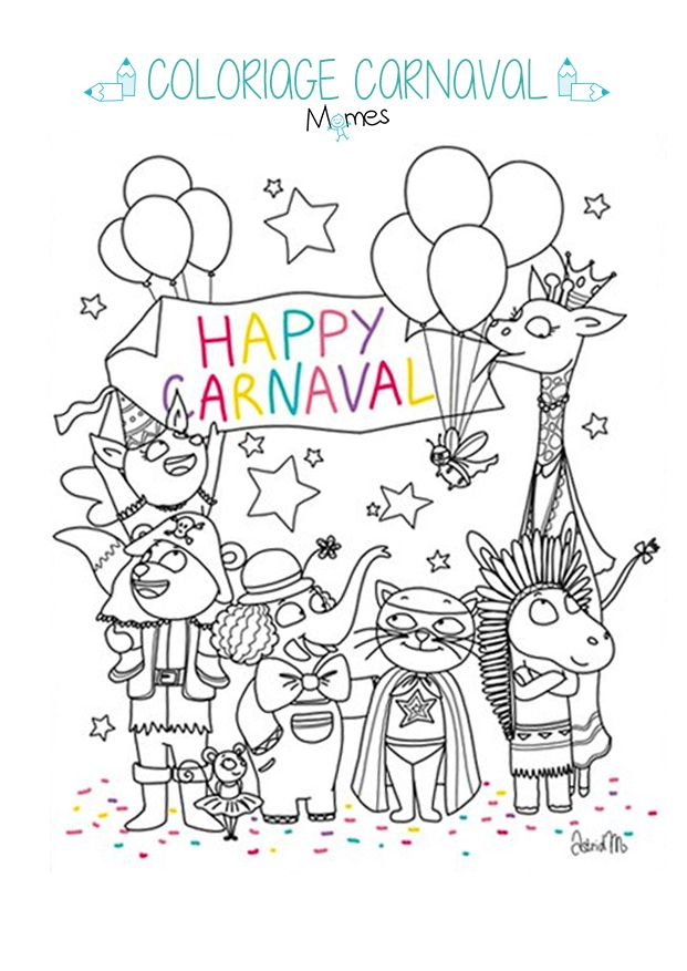 245 Best Carnaval Images On Pinterest  Carnivals, Crafts tout Dessin Carnaval 