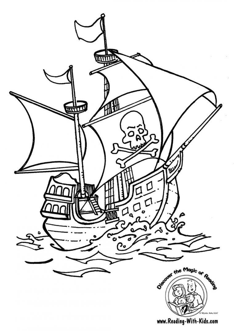 33 Dessins De Coloriage Bateau Pirate À Imprimer Sur concernant Dessin De Bateau À Colorier