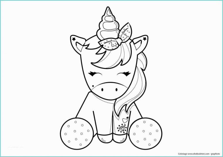 39 Dessin Kawaii A Imprimer Licorne  Trendmetr tout Licorne A Dessiner