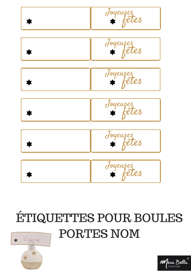 4 Modèles D&amp;#039;Étiquettes De Noël Pour Vos Pailles Et Marque à Etiquette Porte Nom Noel A Imprimer 