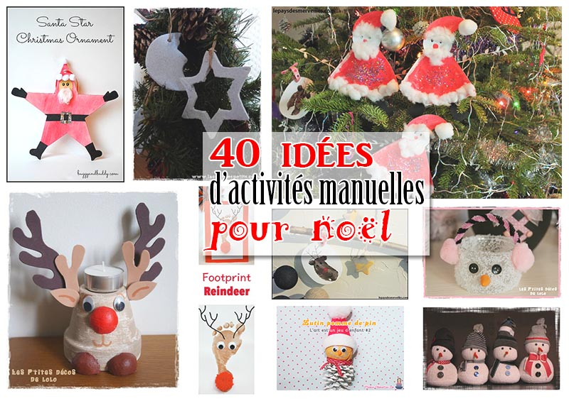 40 Idées De Bricolages Sur Le Thème De Noël Pour Les Enfants serapportantà Deco Noel Pour Enfants 